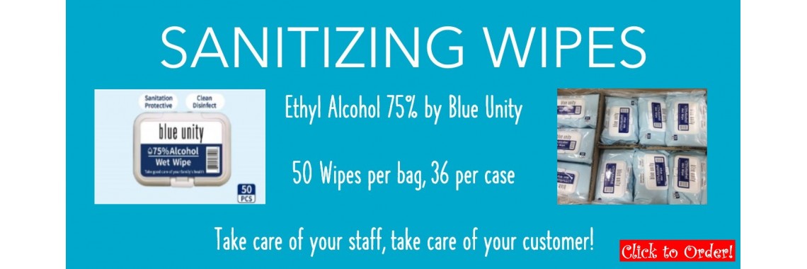 Sanitizing Wipes Blue Unity
